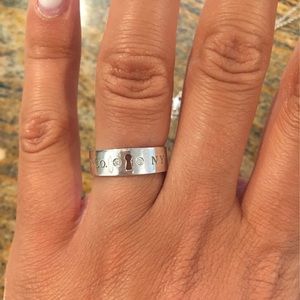 Tiffany and co keyhole diamond ring